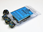 Gamers Guild AZ Chessex CHX27299 - Chessex Set of Ten D10 Lustrous Shadow / Gold Chessex