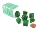 Gamers Guild AZ Chessex CHX27435 - Chessex 7 Die Set Green/Gold Vortex Chessex
