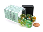 Gamers Guild AZ Chessex CHX27555 - Chessex 7 Die Set Nebula Spring White Luminary Chessex