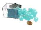 Gamers Guild AZ Chessex CHX27805 - Chessex 12mm Teal / White Frosted Chessex