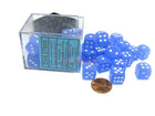 Gamers Guild AZ Chessex CHX27806 - Chessex 12mm Blue / White Frosted Chessex