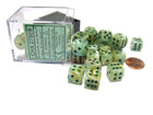 Gamers Guild AZ Chessex CHX27809 - Chessex 12mm Green/Dark Green Marble Chessex