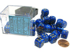 Gamers Guild AZ Chessex CHX27836 -  Chessex 12mm D6 Blue/Gold Vortex Chessex