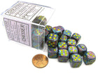 Gamers Guild AZ Chessex CHX27850 - Chessex 12mm Set of 36 D6 Festive Mosaic/Yellow Chessex