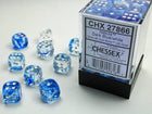 Gamers Guild AZ Chessex CHX27866 -  Chessex 12mm D6 Dark Blue/White Nebula Chessex