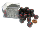 Gamers Guild AZ Chessex CHX27878 - Chessex 12mm Black/Red Velvet Chessex