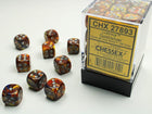 Gamers Guild AZ Chessex CHX27893 -  Chessex 12mm D6 Gold/Silver Lustrous Chessex