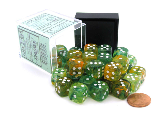 Gamers Guild AZ Chessex CHX27955 - Chessex 12mm Nebula Spring White Luminary Chessex