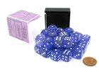 Gamers Guild AZ Chessex CHX27977 - Chessex 12mm D6 Borealis Purple White Luminary Chessex