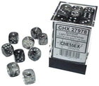 Gamers Guild AZ Chessex CHX27978 - Chessex 12mm Borealis Lt Smoke Silver Luminary Chessex