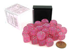 Gamers Guild AZ Chessex CHX27984 - Chessex 12mm Borealis Pink Silver Luminary Chessex