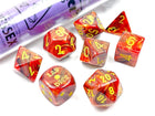 Gamers Guild AZ Chessex CHX30050 Chessex Lab Dice: Vortex Underworld/yellow Chessex