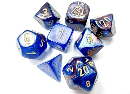 Gamers Guild AZ Chessex CHX30055 Chessex Lab Dice: Lustrous Azurite/gold Chessex