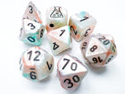 Gamers Guild AZ Chessex CHX30056 Chessex Lab Dice: Lustrous Sea Shell/black Chessex