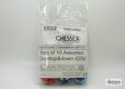 Gamers Guild AZ Chessex CHXLE922 -  Chessex Bag of 10 Count-up and down d20s Chessex