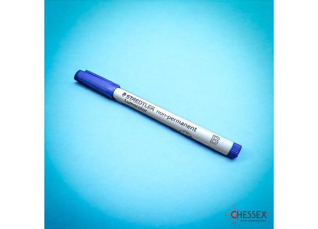 Gamers Guild AZ Chessex Water Soluble Single Blue Marker Broad-Tip Single - Blue Chessex