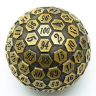 Gamers Guild AZ Chinese Dice Metal D100 - Gold Alibaba