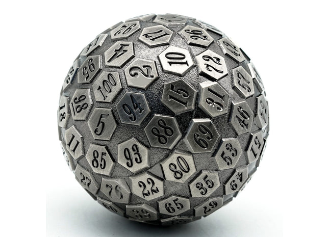 Gamers Guild AZ Chinese Dice Metal D100 - Nickel Alibaba