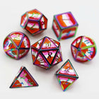 Gamers Guild AZ Chinese Dice Metal RPG Dice - Lesbian Flag Alibaba