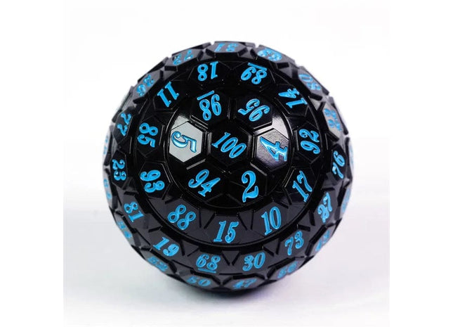 Gamers Guild AZ Chinese Dice Plastic D100 - Black & Blue Alibaba