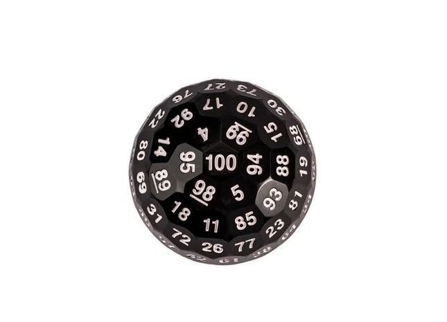 Gamers Guild AZ Chinese Dice Plastic D100 - Black & White Alibaba