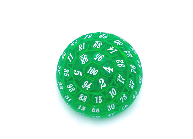 Gamers Guild AZ Chinese Dice Plastic D100 - Green Alibaba