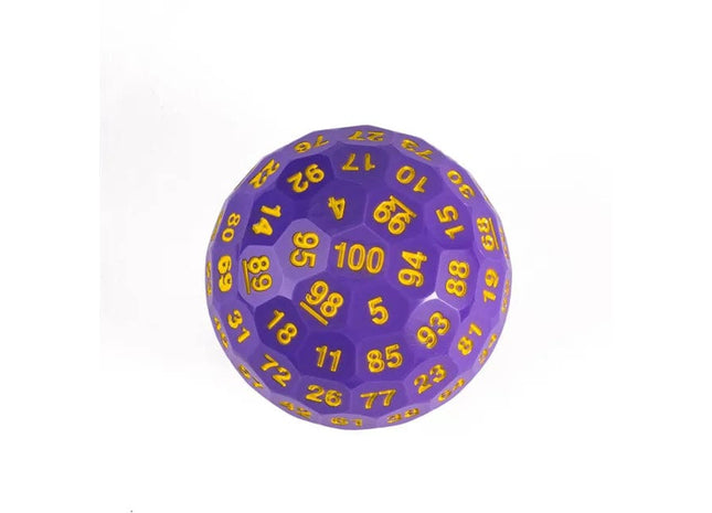 Gamers Guild AZ Chinese Dice Plastic D100 - Purple & Yellow Alibaba