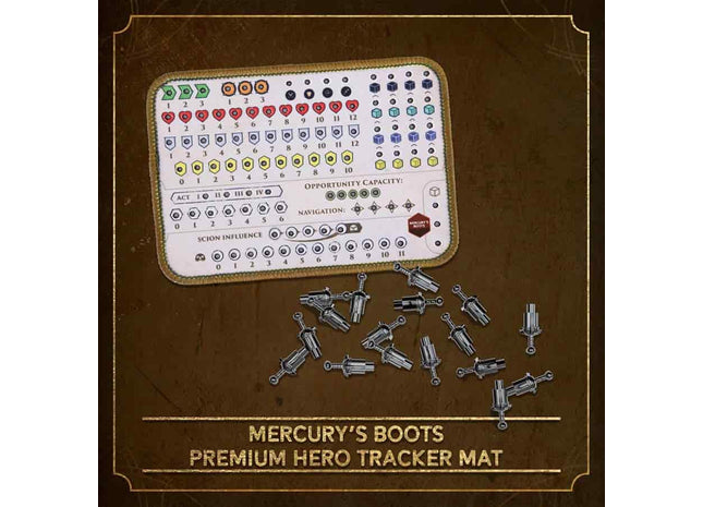 Gamers Guild AZ Chip Theory Games Hoplomachus: Victorum: Mercury's Boots Hero Tracker Mat (Pre-Order) GTS