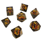 Gamers Guild AZ Chronicle RPG Accessories 7 Dice Set: ICU Liquid Core - Crimson ACD Distribution