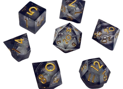 Gamers Guild AZ Chronicle RPG Accessories 7 Dice Set: Nebula Liquid Core - Night ACD Distribution