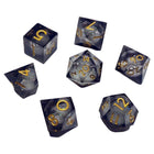 Gamers Guild AZ Chronicle RPG Accessories 7 Dice Set: Nebula Liquid Core - Night ACD Distribution