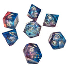 Gamers Guild AZ Chronicle RPG Accessories 7 Dice Set: Nebula Liquid Core - Pink Blue ACD Distribution