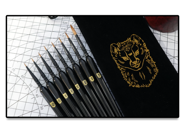 Gamers Guild AZ Chronicle RPG Accessories Chronicle: Kolinsky Sable Brush Set Kickstarter