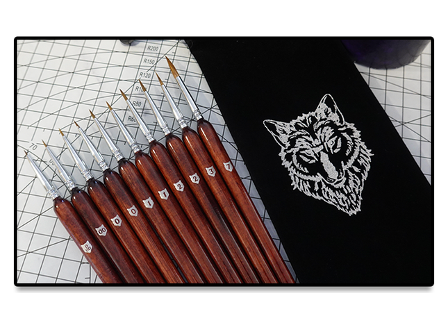 Gamers Guild AZ Chronicle RPG Accessories Chronicle: Wolf Brush Set Kickstarter