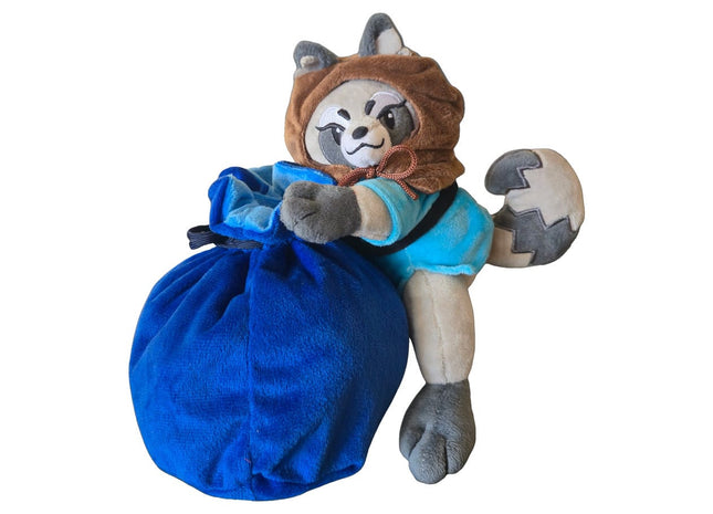 Gamers Guild AZ Chronicle RPG Accessories Dice Bag: Blue Raccoon Plush (Pre-Order) ACD Distribution