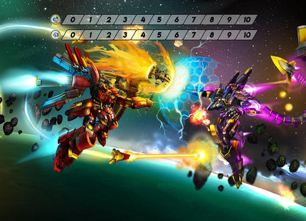 Gamers Guild AZ Chrono Core TCG Chrono Core TCG: Playmat - Basilisk vs. Tiamut (Pre-Order) Southern Hobby