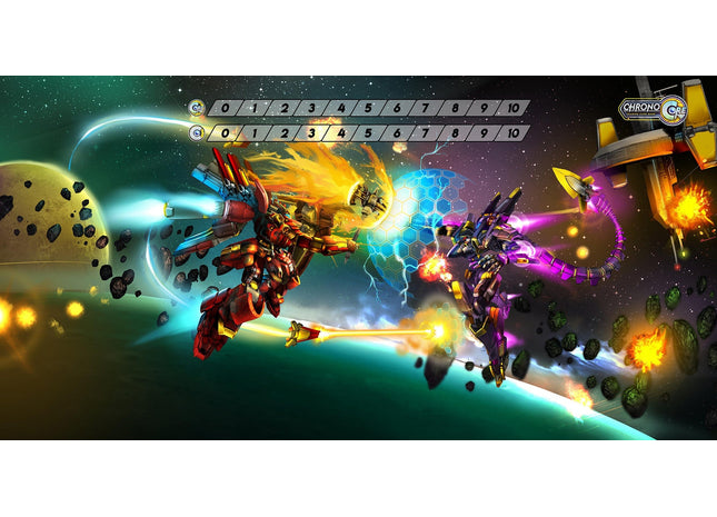 Gamers Guild AZ Chrono Core TCG Chrono Core TCG: Playmat - Basilisk vs. Tiamut (Pre-Order) Southern Hobby