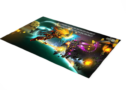 Gamers Guild AZ Chrono Core TCG Chrono Core TCG: Playmat - Basilisk vs. Tiamut (Pre-Order) Southern Hobby