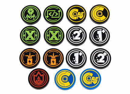 Gamers Guild AZ Chrono Core TCG Chrono Core TCG: Premium Acrylic Token Set (Pre-Order) Southern Hobby