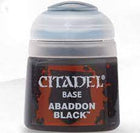 Gamers Guild AZ Citadel Citadel Paint: Base - Abaddon Black (12ml) Games-Workshop
