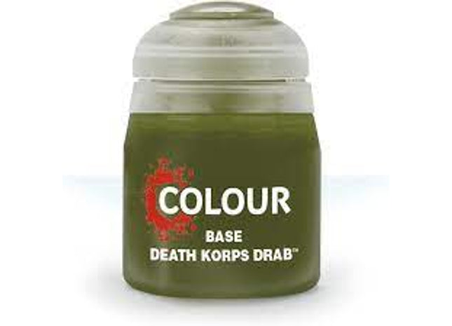Gamers Guild AZ Citadel Citadel Paint: Base - Death Korps Drab (12ml) Games-Workshop