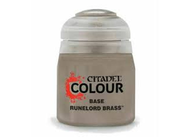 Gamers Guild AZ Citadel Citadel Paint: Base - Runelord Brass (12ml) Games-Workshop