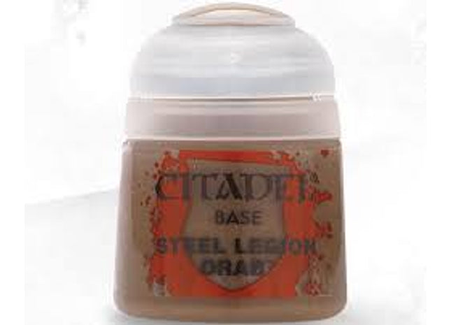 Gamers Guild AZ Citadel Citadel Paint: Base - Steel Legion Drab (12ml) Games-Workshop