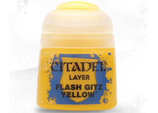 Gamers Guild AZ Citadel Citadel Paint: Layer - Flash Gitz Yellow (12ml) Games-Workshop