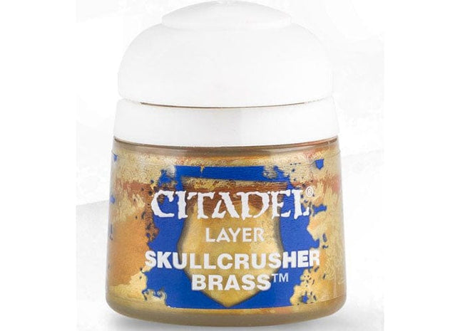 Gamers Guild AZ Citadel Citadel Paint: Layer - Skullcrusher Brass (12ml) Games-Workshop
