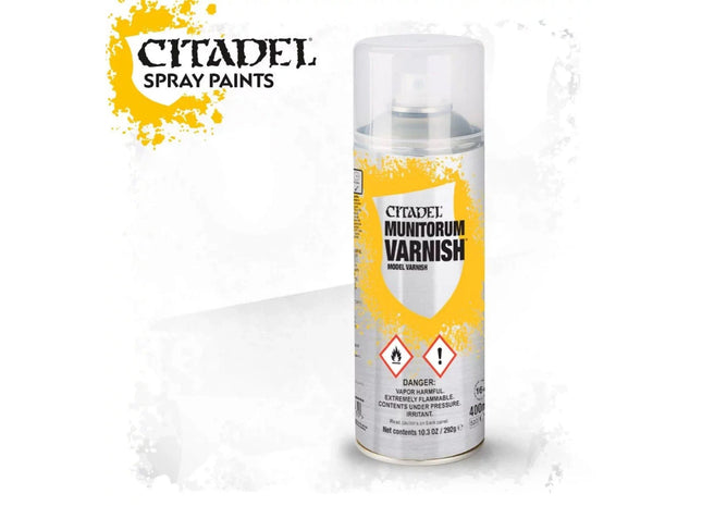 Gamers Guild AZ Citadel Citadel: Spray Paint - Munitorum Varnish Games-Workshop