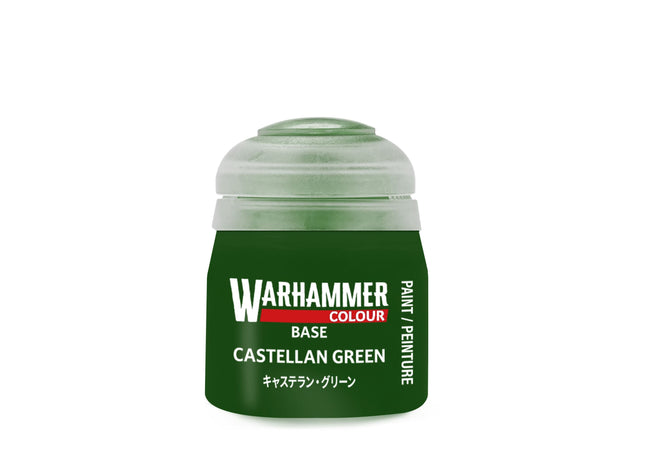 Gamers Guild AZ Citadel Warhammer Colour Paint: Base - Castellan Green (12ml) Games-Workshop
