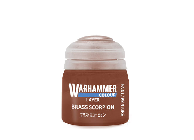 Gamers Guild AZ Citadel Warhammer Colour Paint: Layer - Brass Scorpion (12ml) Games-Workshop