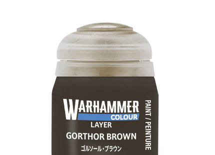 Gamers Guild AZ Citadel Warhammer Colour Paint: Layer - Gorthor Brown (12ml) Games-Workshop