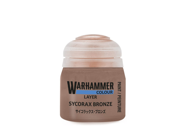 Gamers Guild AZ Citadel Warhammer Colour Paint: Layer - Sycorax Bronze (12ml) Games-Workshop